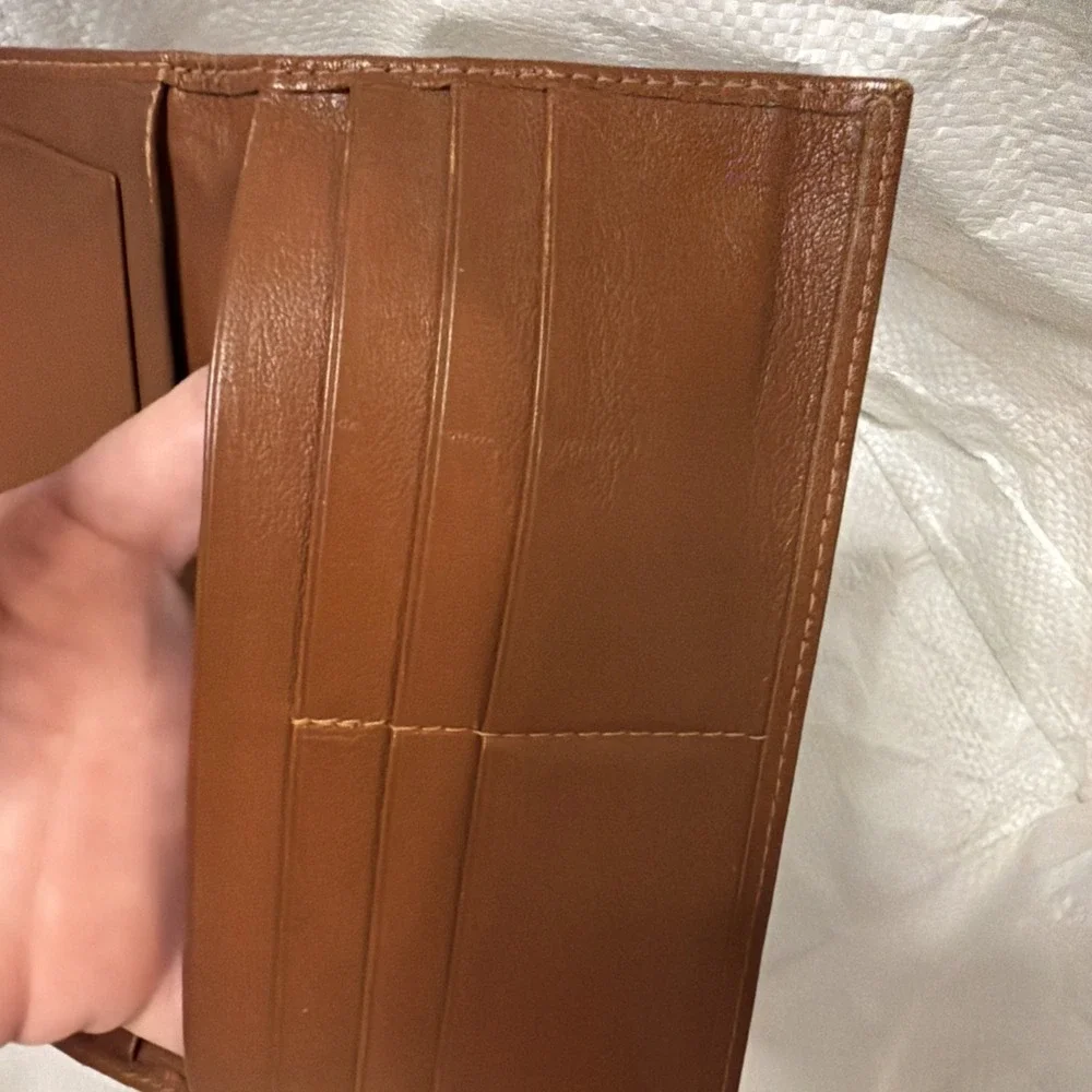 Vintage Christopher‎ Hayes Checkbook Cover/card holder Genuine Leather Wallet